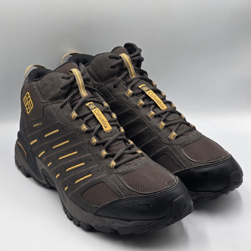 Columbia Fairbanks Omni-Heat Waterproof Boots Men's 16 Brown BM3844-231